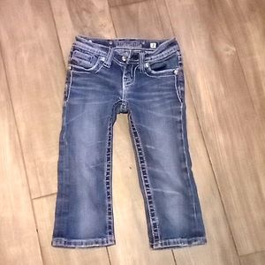 MissMe Little Girls Jeans Capri Sz 7